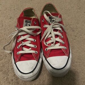 Converse Red and White Sneakers